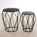 Anvil Black Metal Tables, Iron, Black