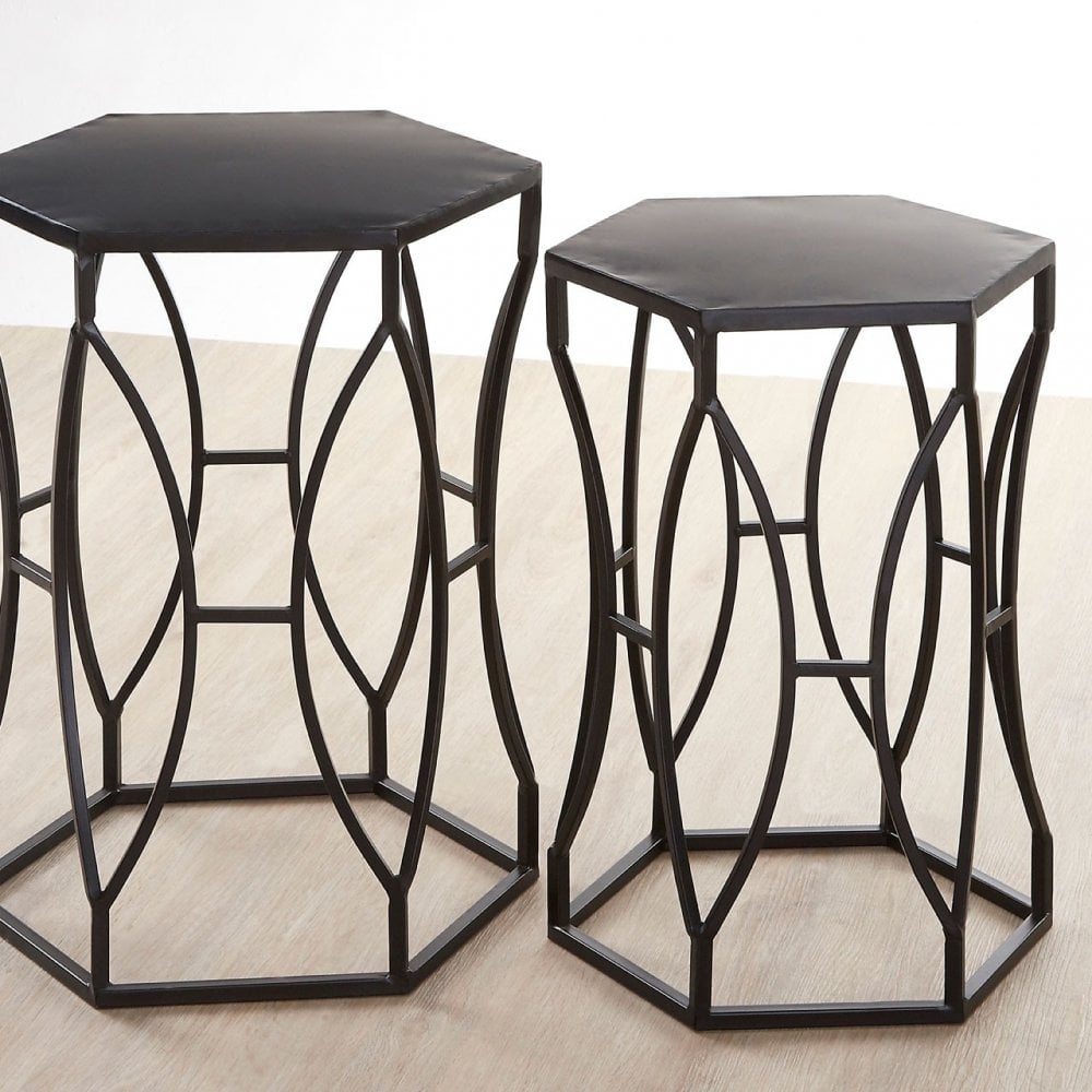 Anvil Black Iron Tables, Iron, Black