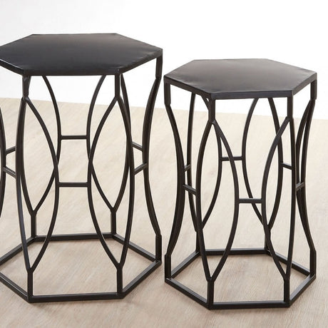 Anvil Black Iron Tables, Iron, Black