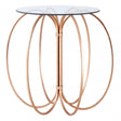 Lexa Convex Table, Iron, Gold