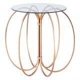 Lexa Convex Table, Iron, Gold