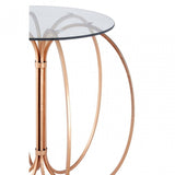 Lexa Convex Table, Iron, Gold