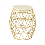 Hamish Side Table, Aluminium, Stone