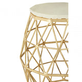 Hamish Side Table, Aluminium, Stone