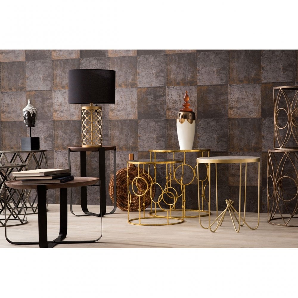 Hamish Round Table, Iron, Wood, Bronze