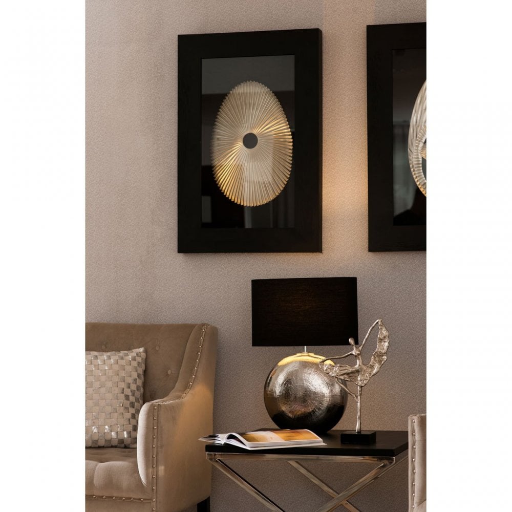 Tribute End Table, Leather, Stainless Steel, Black