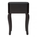 Orchid Side Table, Glass, Black