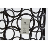 Antalya Round Side Table, Tempered Glass, Black