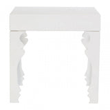 Luis Side Table, Wood, White