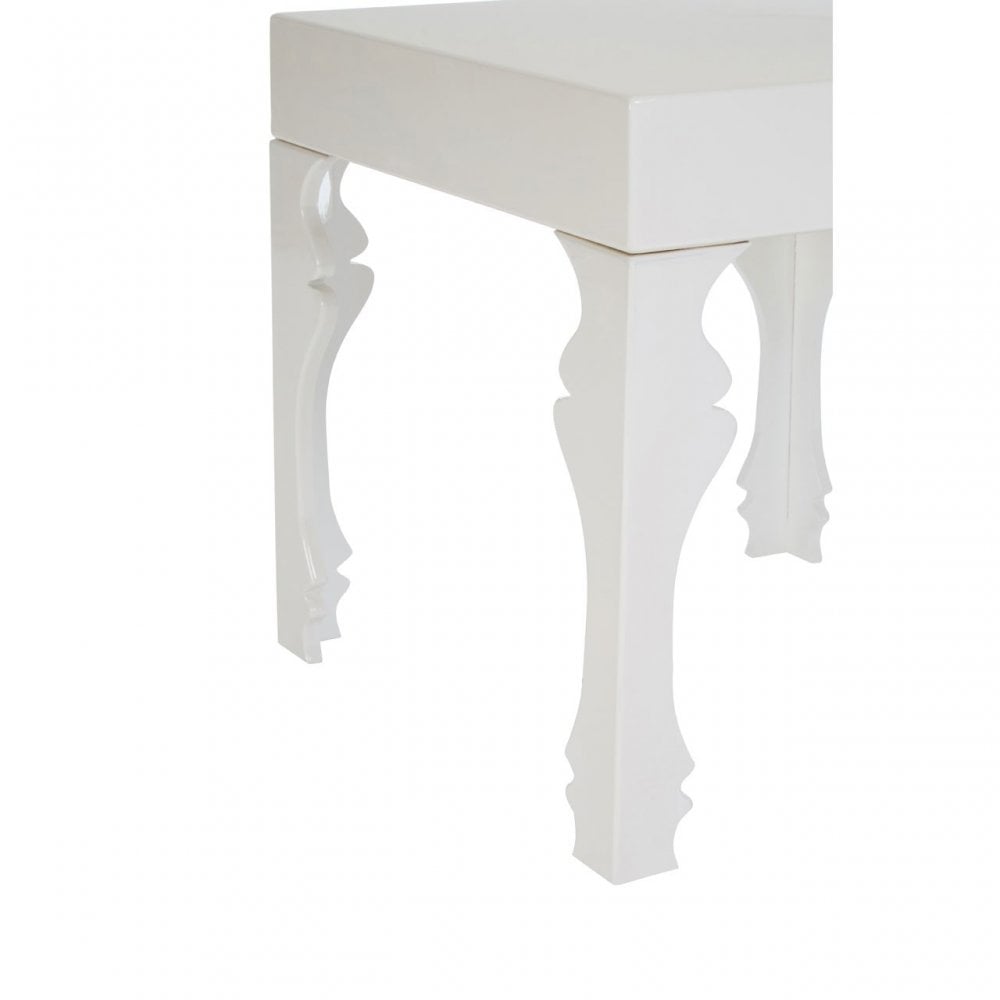 Luis Side Table, Wood, White