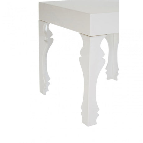 Luis Side Table, Wood, White