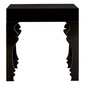 Luis Side Table, Wood, Black