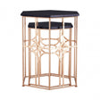 Lexa Side Tables, Iron, Gold