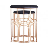 Lexa Side Tables, Iron, Gold