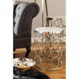 Hamish Side Tables, Iron, Stone