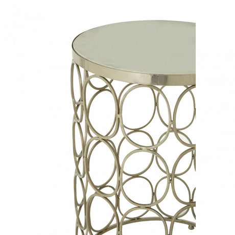 Hamish Side Tables, Iron, Stone