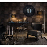 Anvil Champagne Finish Tables - Set of 2, Mirrored Glass, Champagne