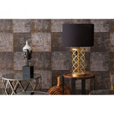 Anvil Tables, Mirrored Glass, Silver