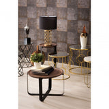 Anvil Tables, Mirrored Glass, Silver