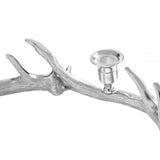 Antler Wreath 5 Candle Holder, Aluminium, Silver