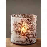 Branch Large Glass Hurricane Candle Holder, Glass, Brown