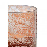 Branch Large Glass Hurricane Candle Holder, Glass, Brown