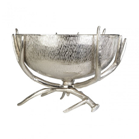 Rockclif Rockclif Antler Bowl, Aluminium, Nickel, Silver
