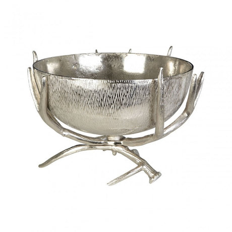 Rockclif Rockclif Antler Bowl, Aluminium, Nickel, Silver