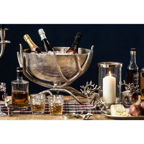 Rockclif Rockclif Antler Bowl, Aluminium, Nickel, Silver