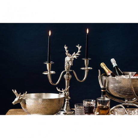 Rockclif Rockclif Antler Bowl, Aluminium, Nickel, Silver