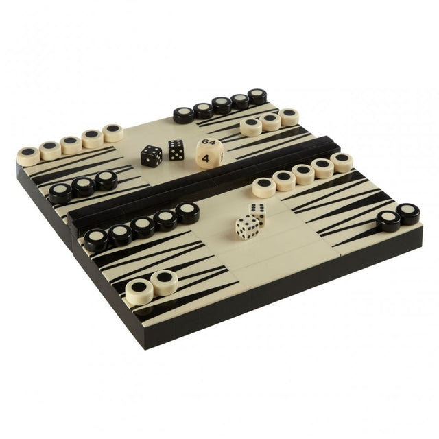 Backgammon Black and White Set, White