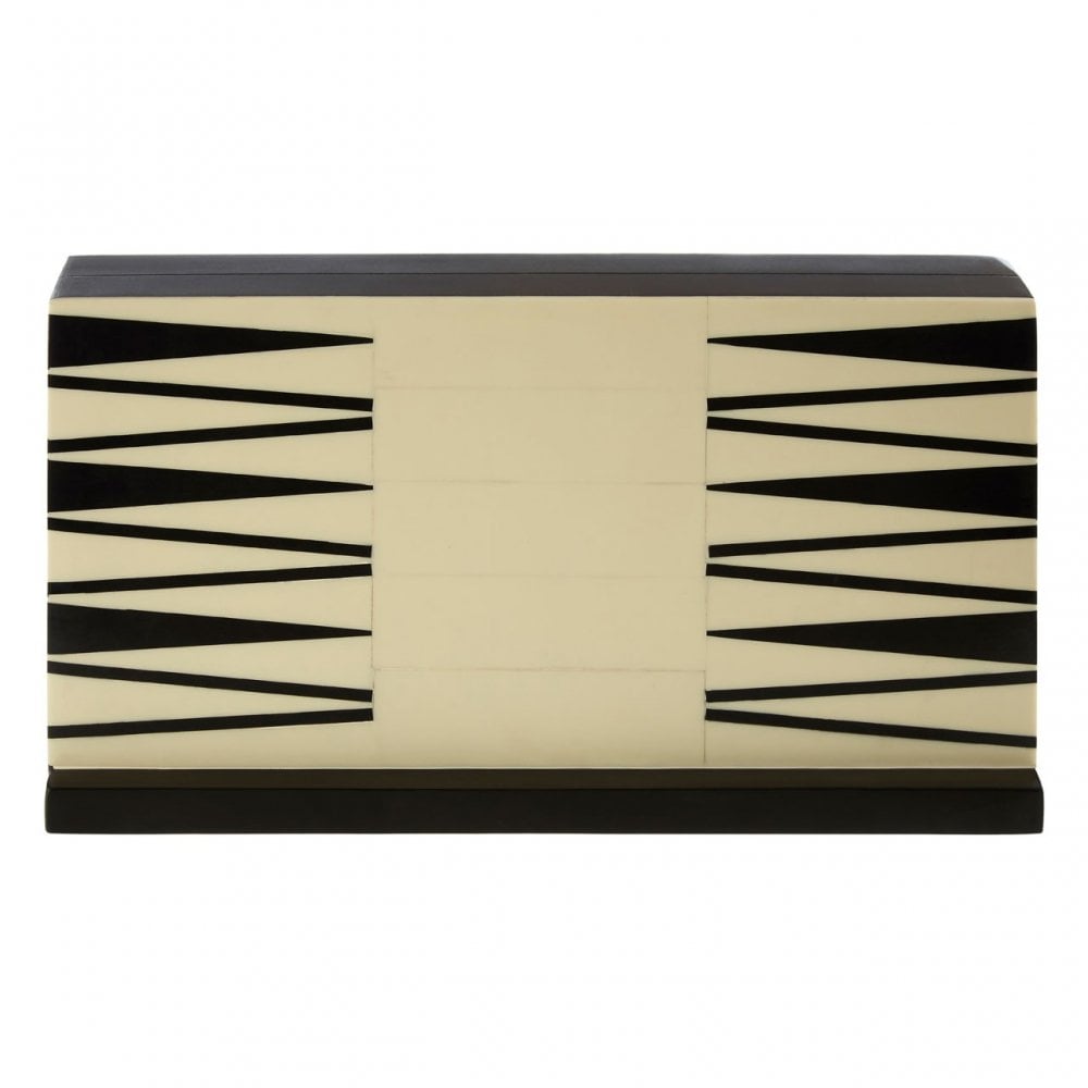 Backgammon Black and White Set, White