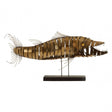 Zania Barracuda Sculpture, Gold