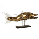 Zania Barracuda Sculpture, Gold