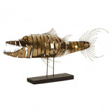 Zania Barracuda Sculpture, Gold