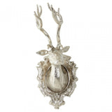 Wall Mounted Stag, Aluminium, Nickel, Silver