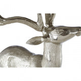Small Floor Standing Stag Nickel Finish, Aluminium, Nickel, Silver