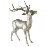 Large Floor Standing Stag, Aluminium, Nickel