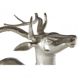 Large Floor Standing Stag, Aluminium, Nickel