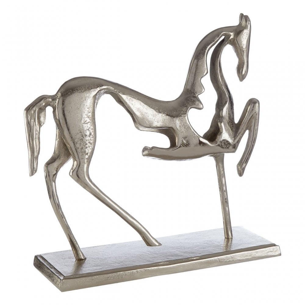 Townhouse Horse Ornament, Aluminium, Silver