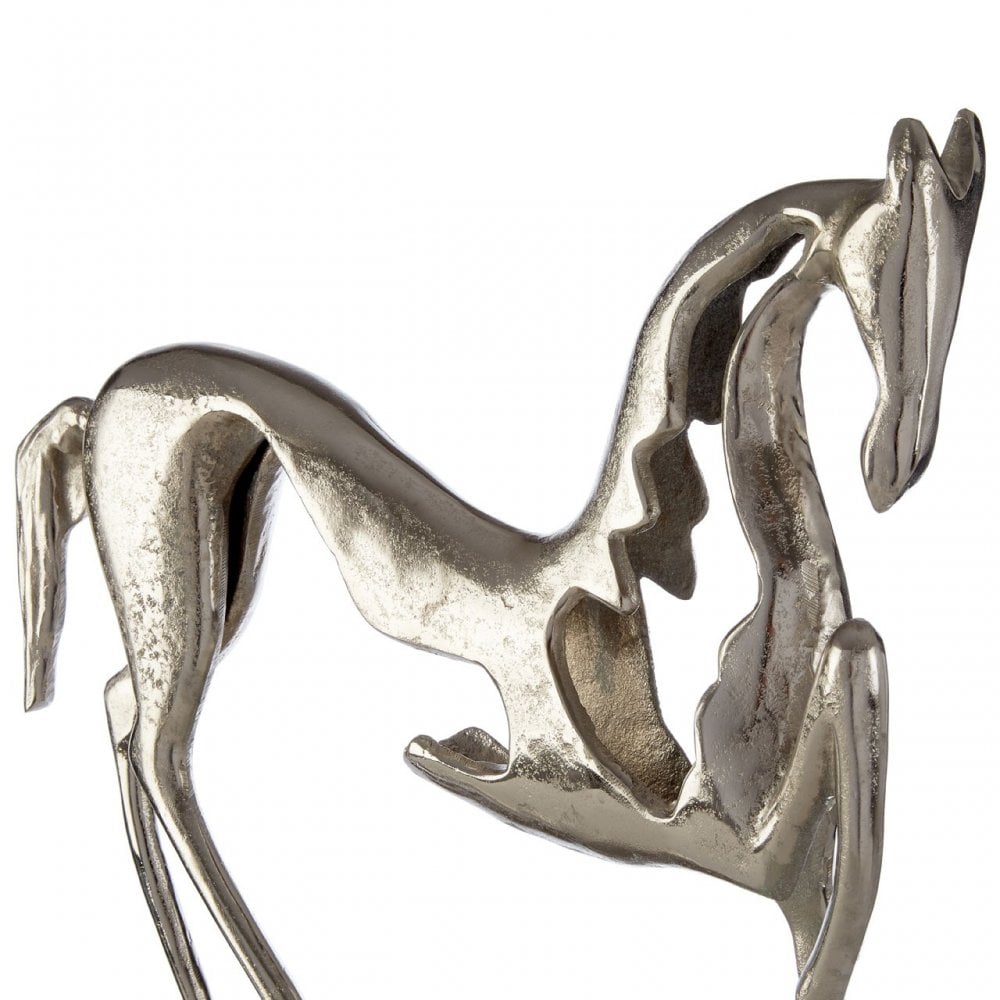 Townhouse Horse Ornament, Aluminium, Silver