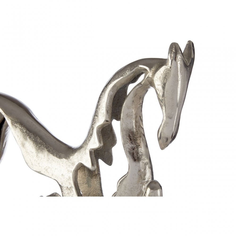 Townhouse Horse Ornament, Aluminium, Silver