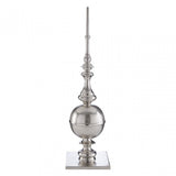 Large Rough Nickel Obelisk, Aluminium, Silver