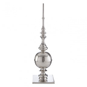 Large Rough Nickel Obelisk, Aluminium, Silver