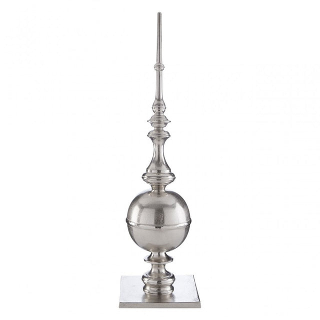 Large Rough Nickel Obelisk, Aluminium, Silver