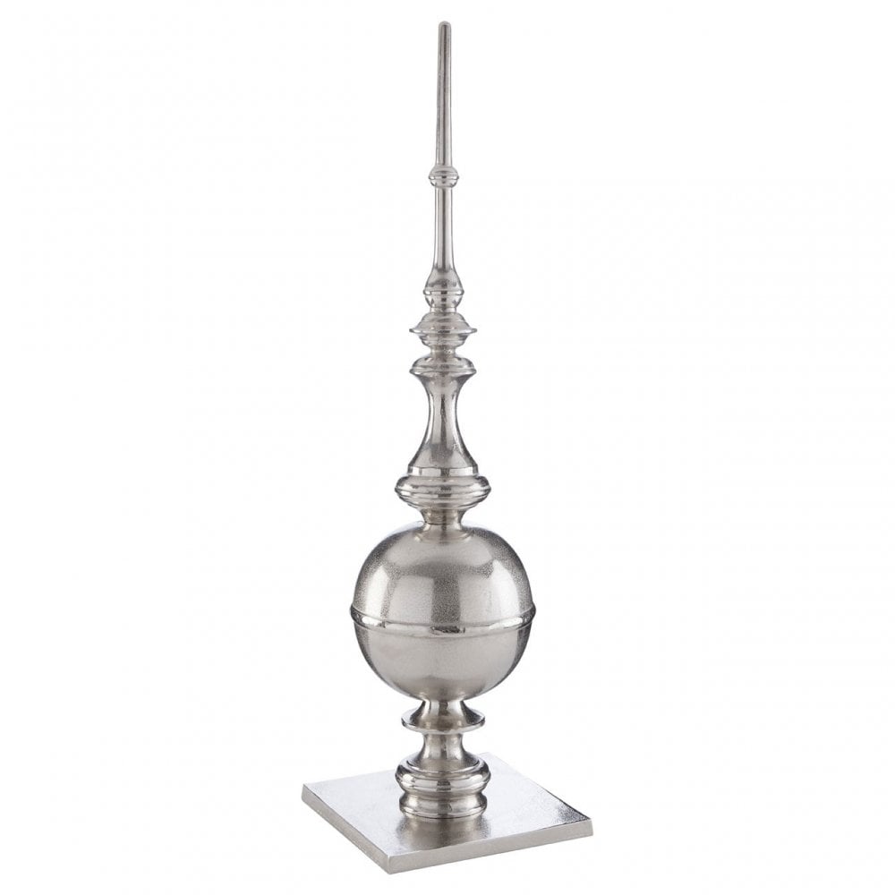 Large Rough Nickel Obelisk, Aluminium, Silver