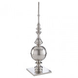 Large Rough Nickel Obelisk, Aluminium, Silver
