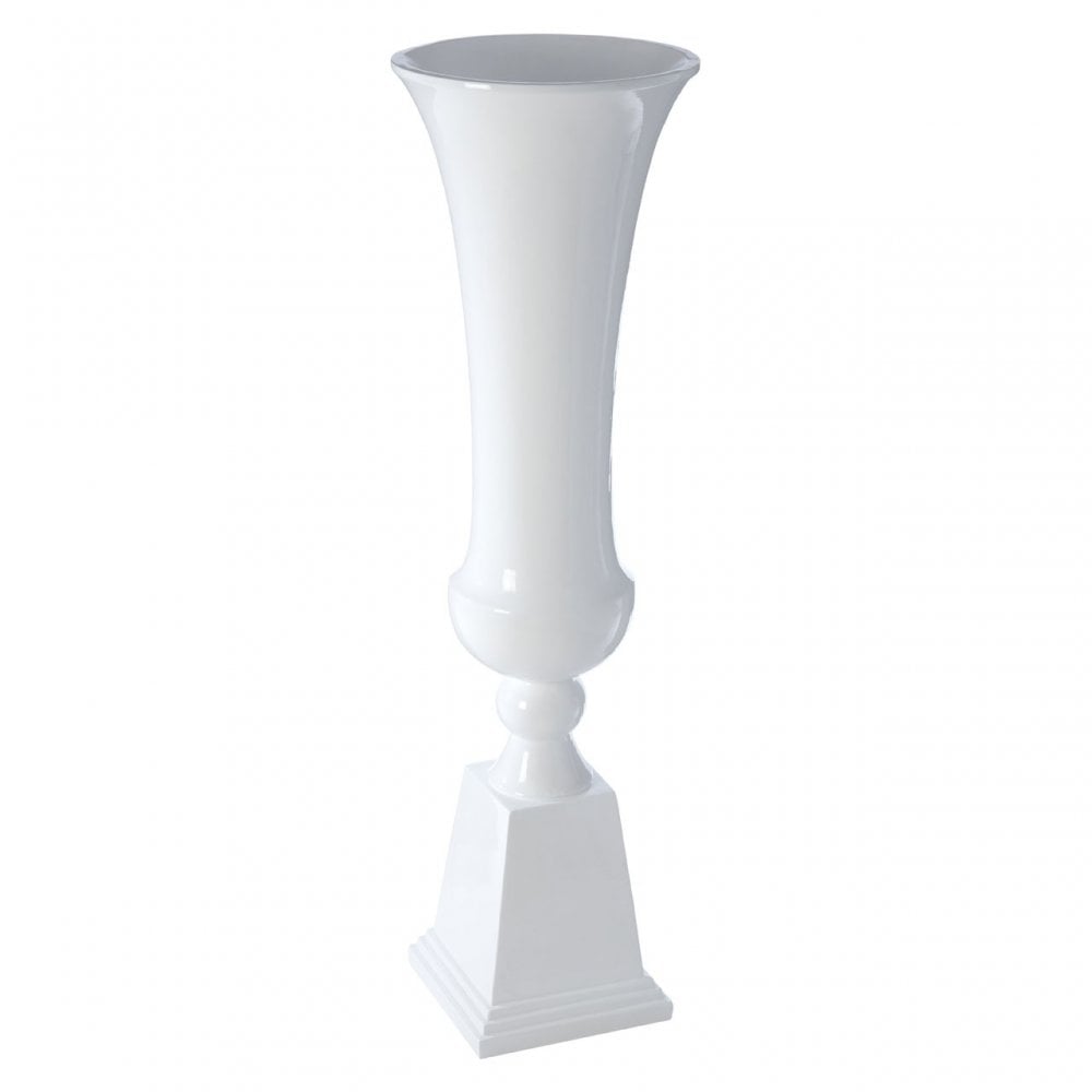 Josten Large Planter, Fibreglass, White