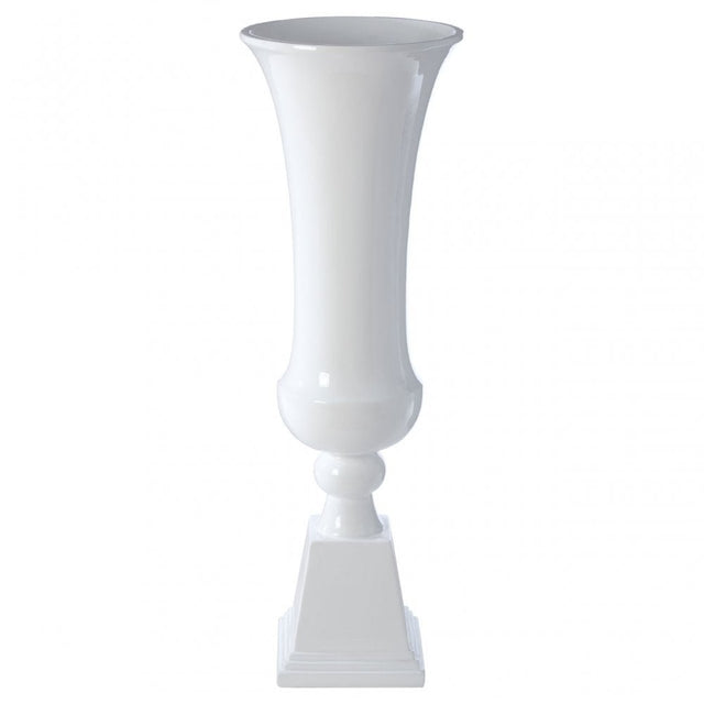 Josten Medium Planter, Fibreglass, White