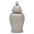 Kensington Townhouse Large Ceramic Silver Jar, Ceramic, Silver